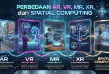 Perbedaan AR, VR, MR, XR, dan Spatial Computing