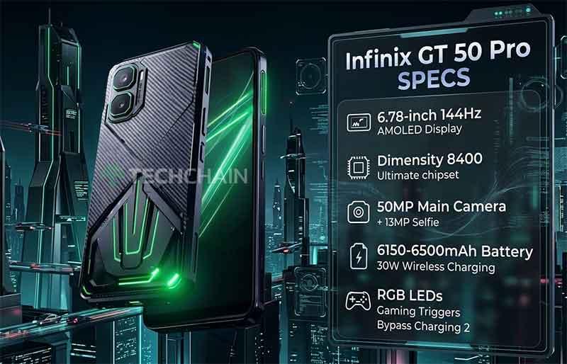 Spesifikasi Infinix GT 50 Pro