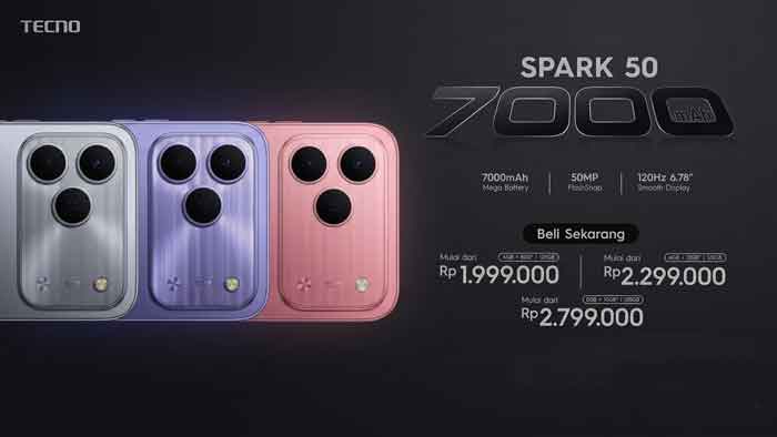 Spesifikasi Tecno Spark 50