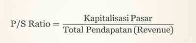 menghitung rasio price to sales