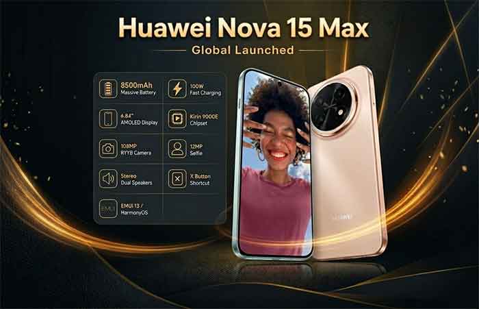 Spesifikasi Huawei Nova 15 Max